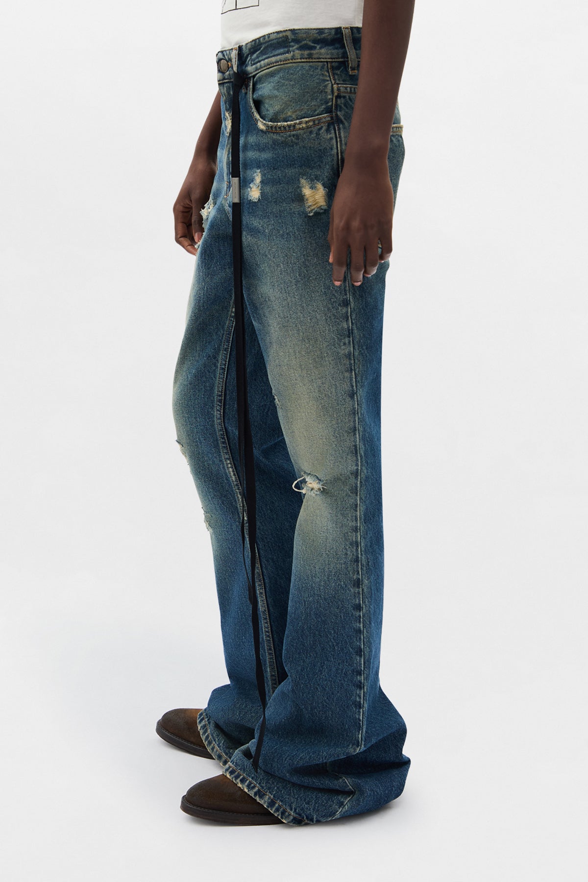 パンツ ann demeulemeester 26ss relax denim Toos 5-Pockets Slim Fit Bootcut Trousers – Ann Demeulemeester