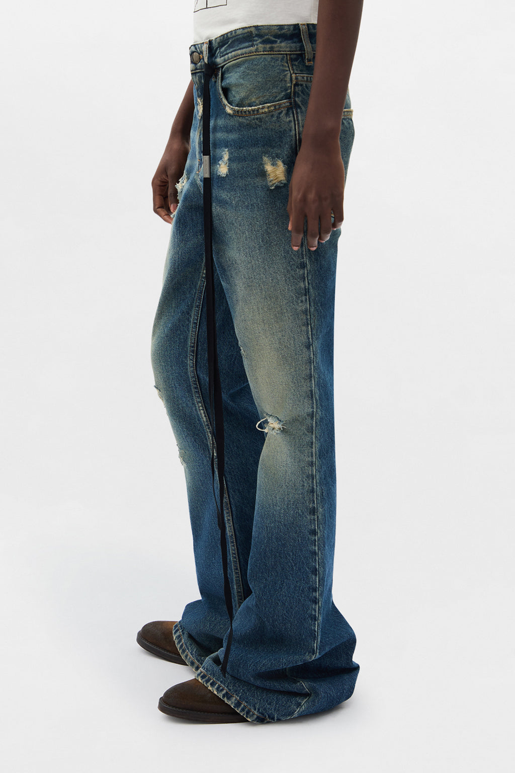 Pantaloni Bootcut Slim Fit a 5 Tasche Toos 