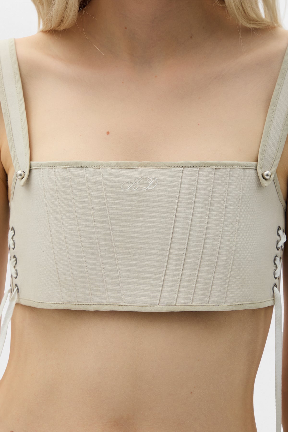 【Ameri】MINI BUSTIER LAYERED TOP Anke Mini Bustier Top – Ann Demeulemeester