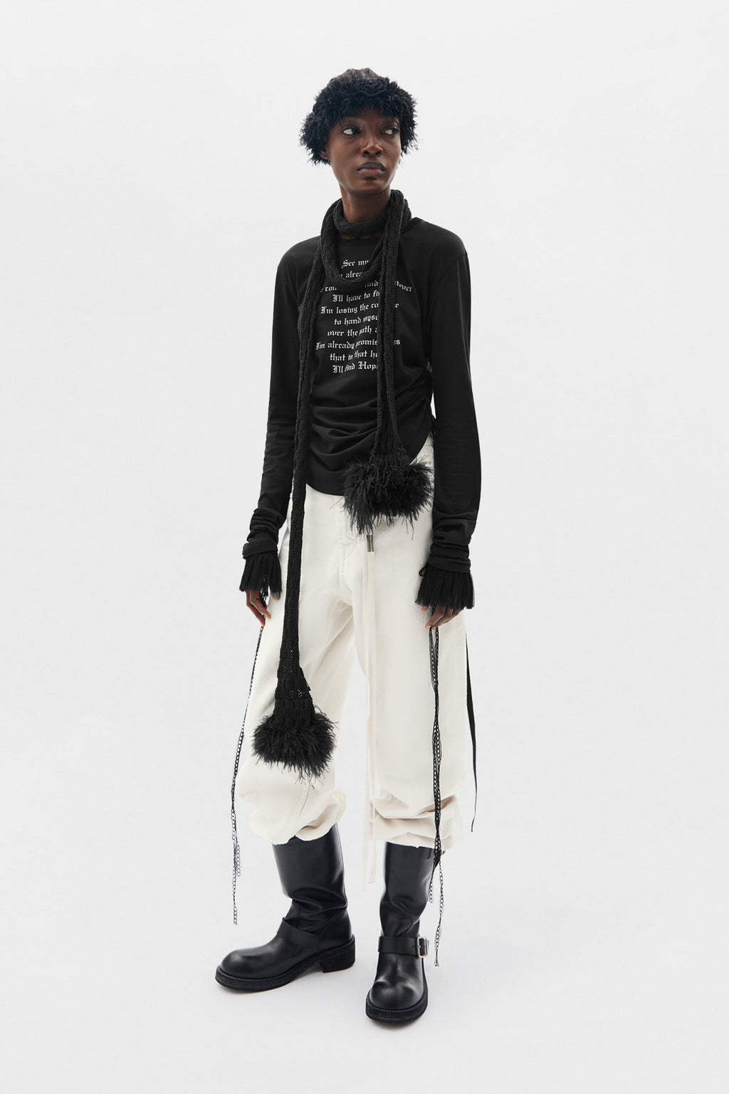 Sann Ruffled Cuffs With Lace Ribbons