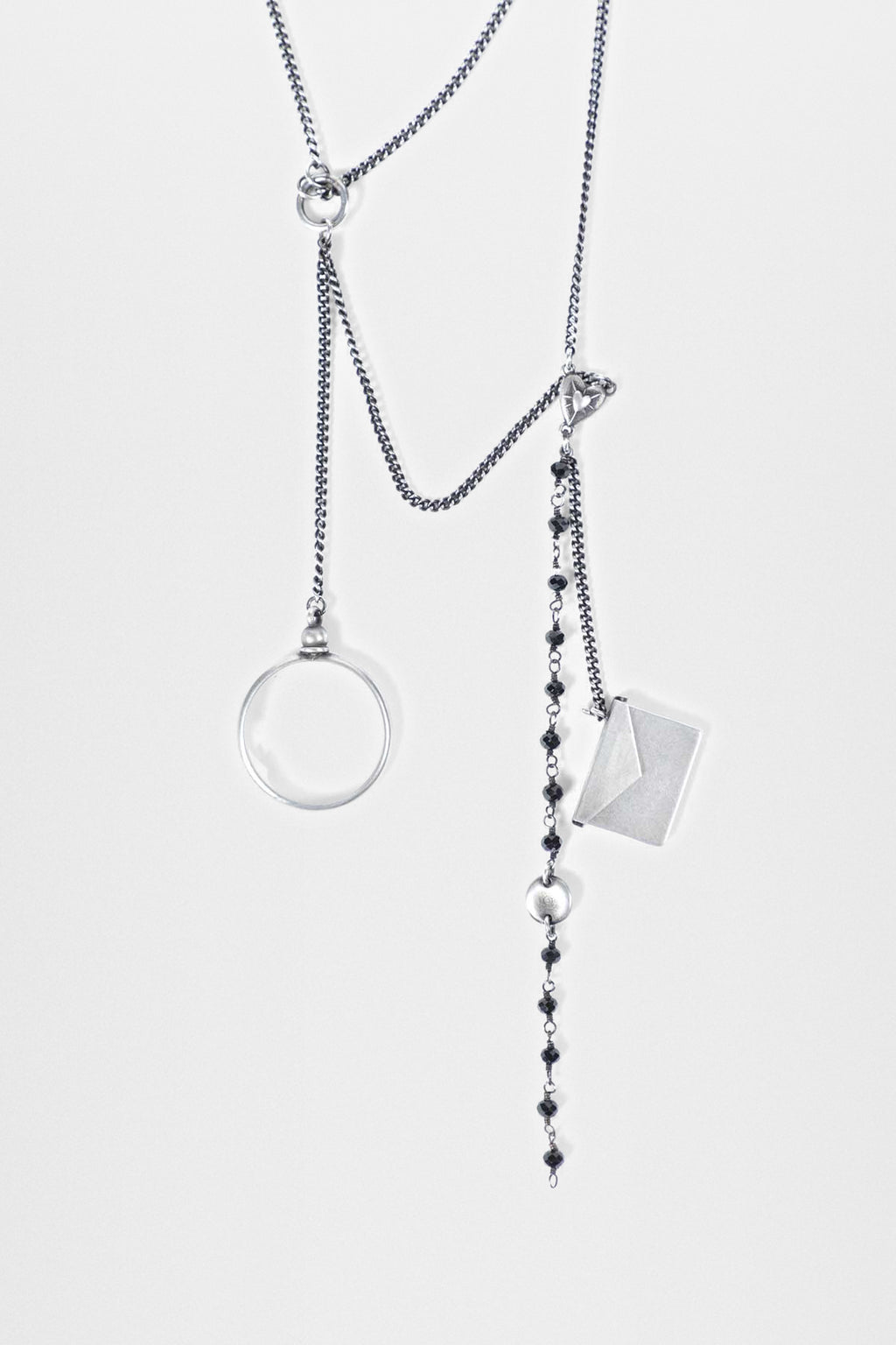 Afsar 珠子项链配羽毛 