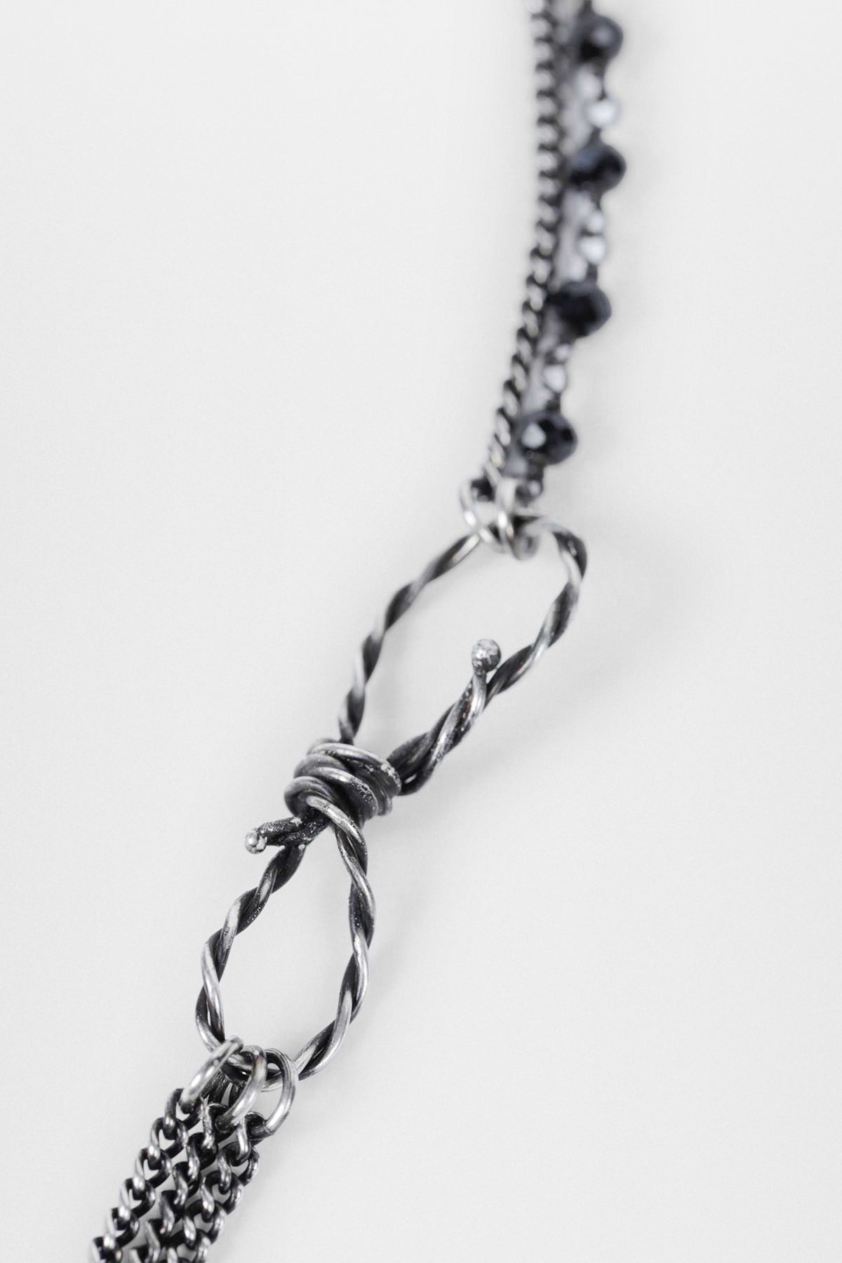 Afsar Beaded Necklace with Feathers