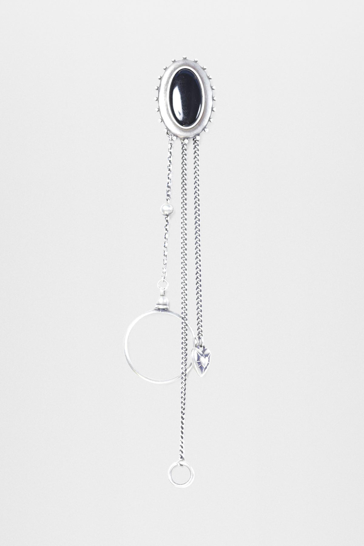 Ann Demeulemeester Ekin Cabochon Brooch with Charms