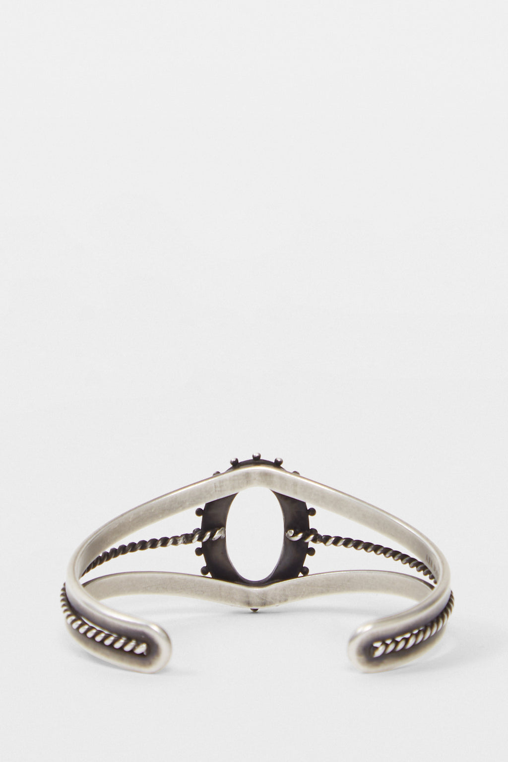 Fern Transparent Cabochon Cuff Bracelet