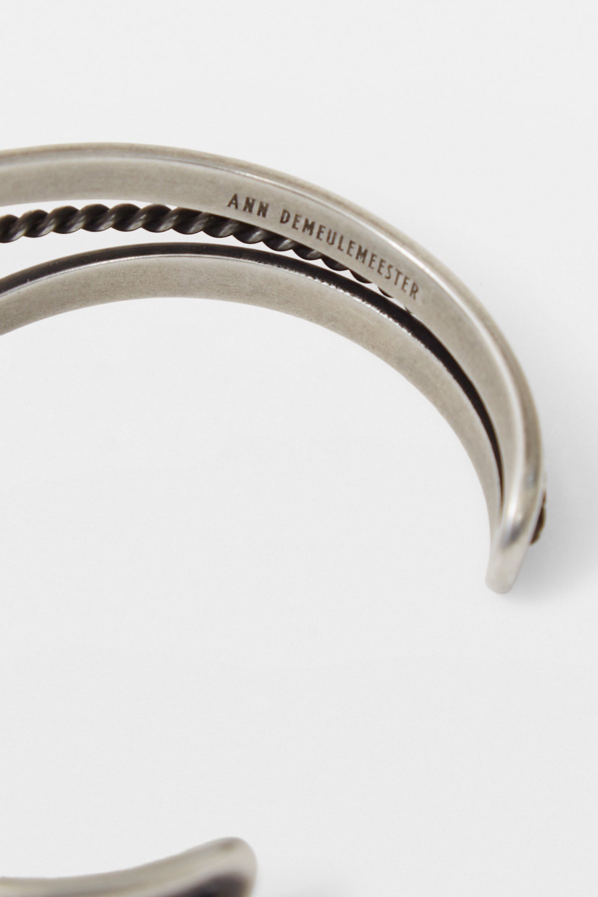 Fern Transparent Cabochon Cuff Bracelet