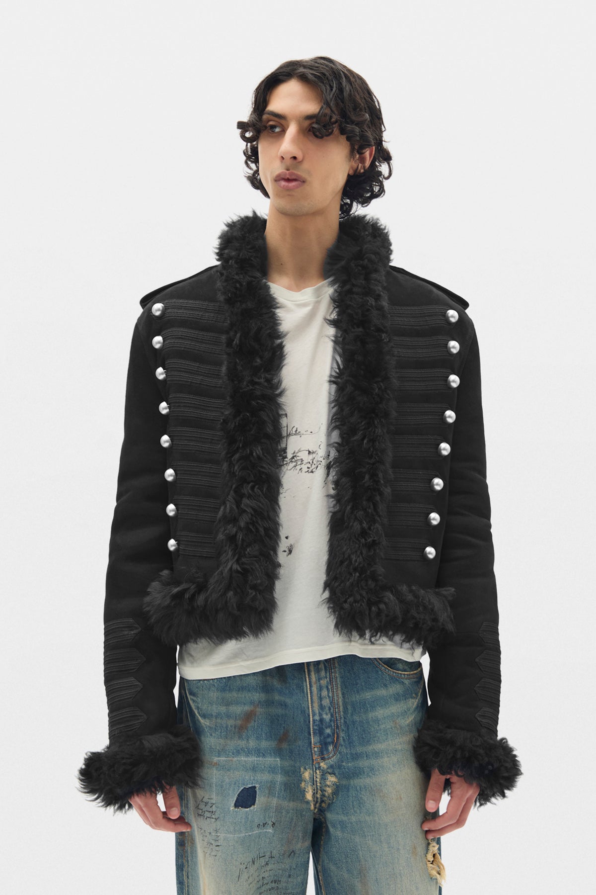 Maldus Embroidered Cropped Marsina Jacket