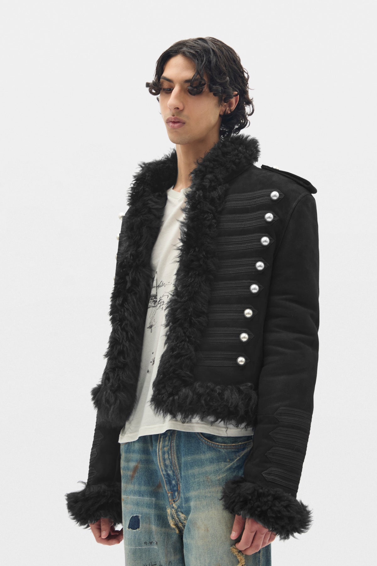 Maldus Embroidered Cropped Marsina Jacket