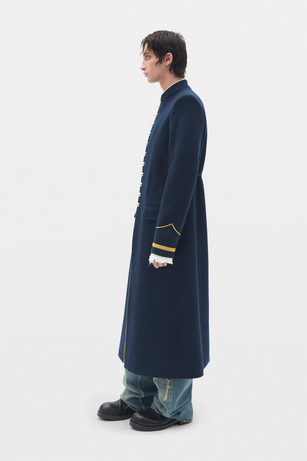 Manteau en laine lavée Arit Fitted Marsina Coat 