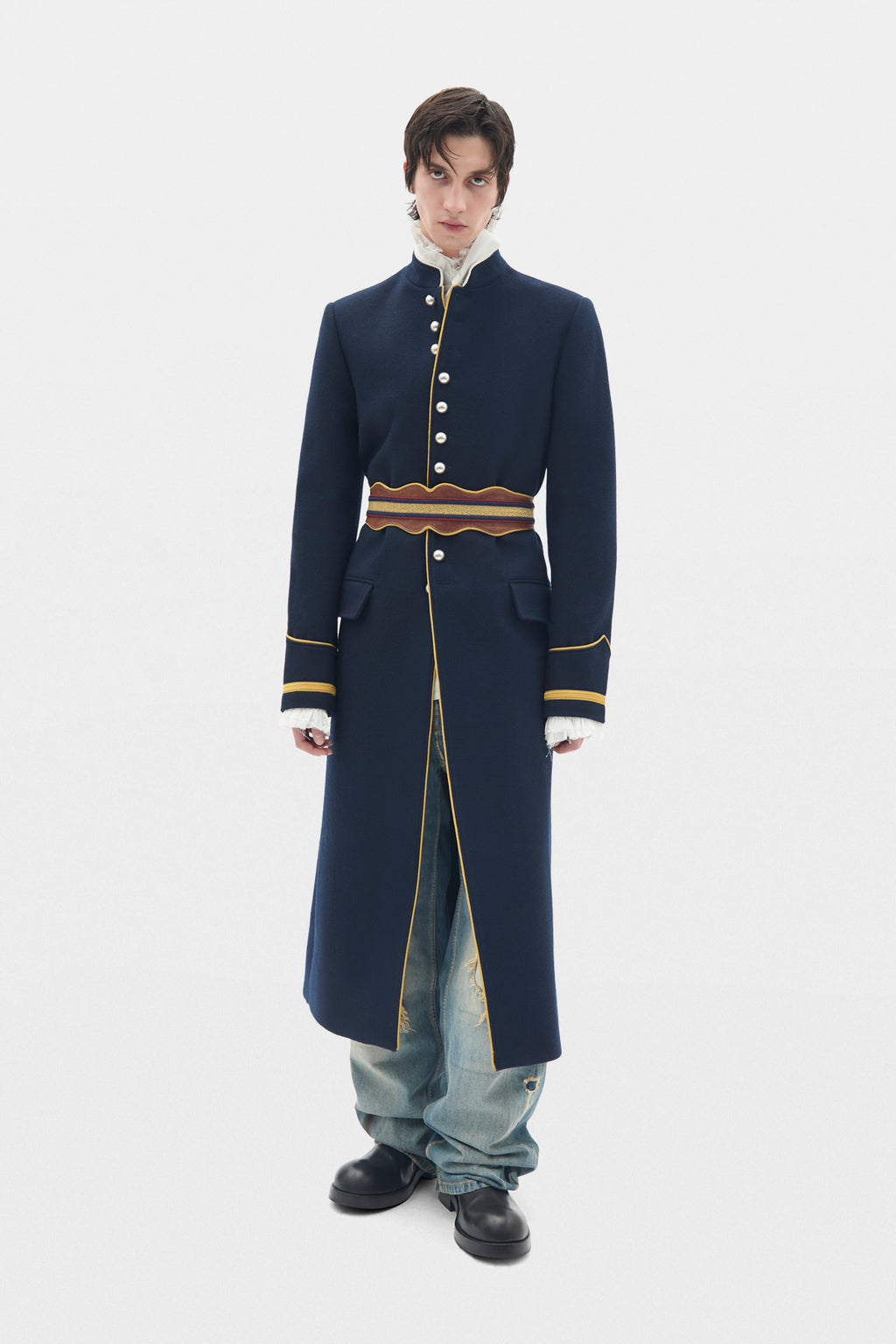 Manteau en laine lavée Arit Fitted Marsina Coat 