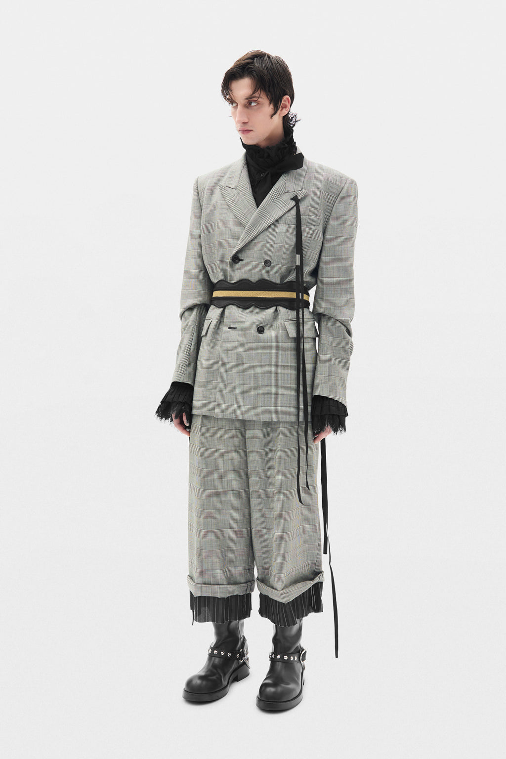 Veste Tailleur à Double Boutonnage Waldus Pick Lapel 