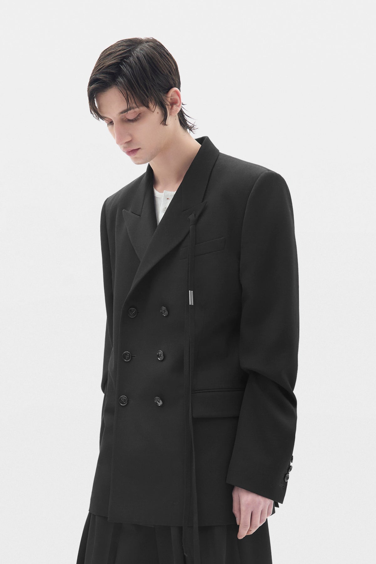 Veste ajustée à double boutonnage Waldus Pick Lapel 