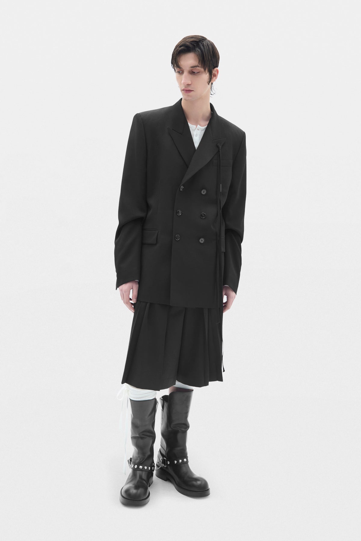 Veste ajustée à double boutonnage Waldus Pick Lapel 