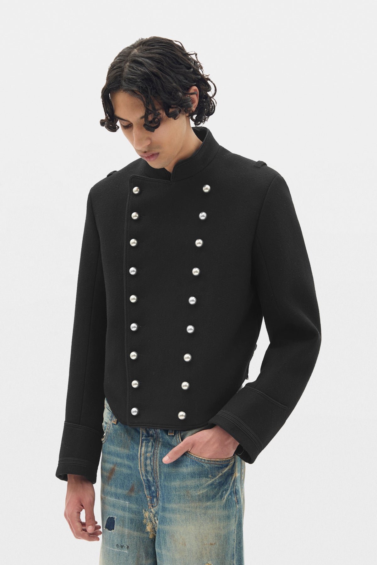 Noa Double Breasted Cropped Marsina Jacket