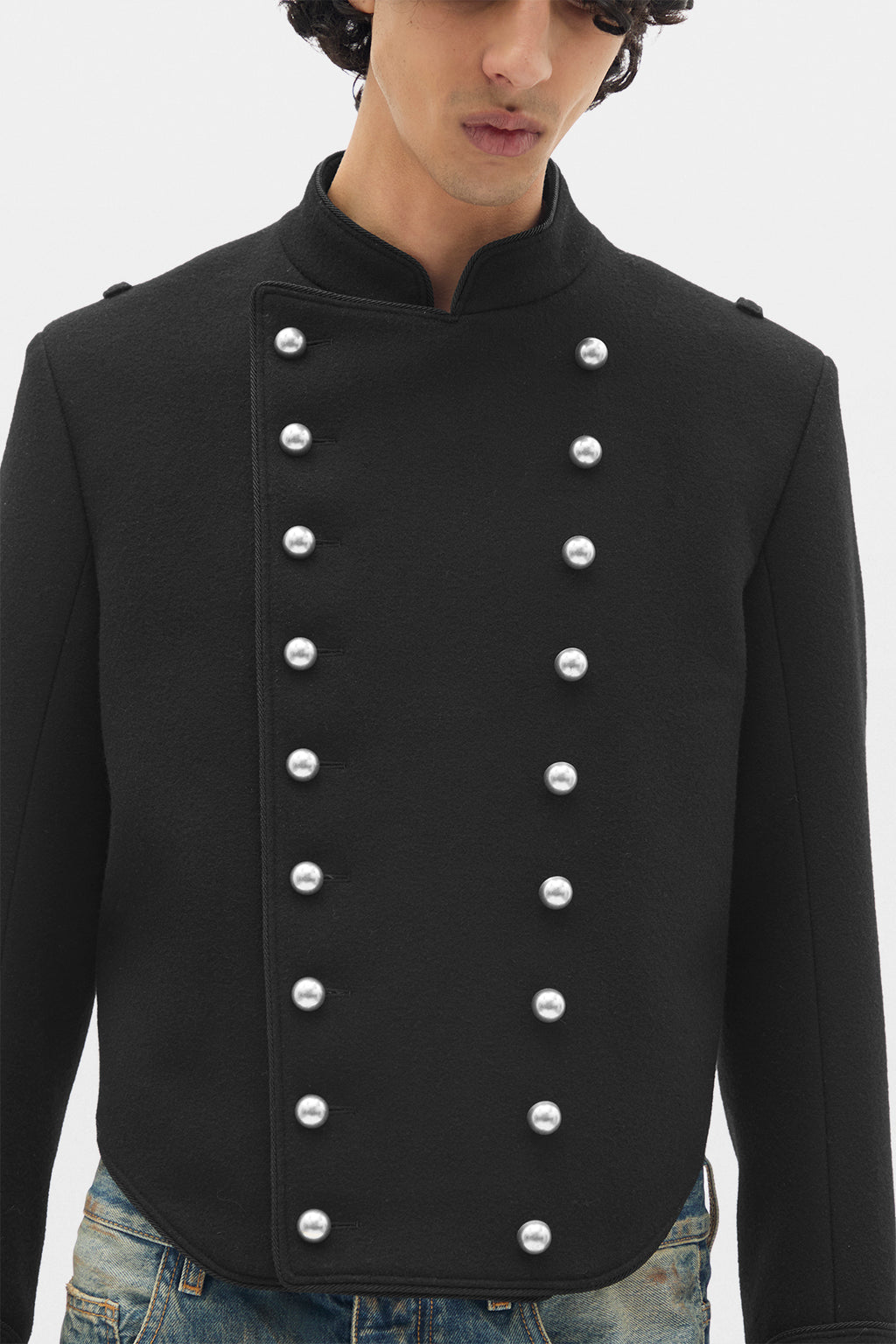 Noa Double Breasted Cropped Marsina Jacket