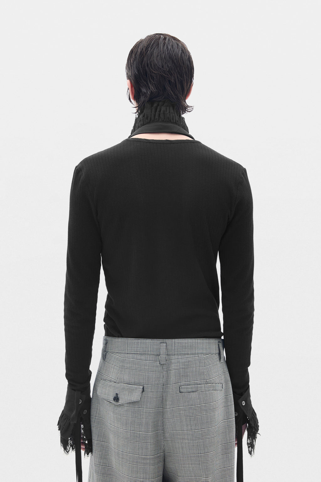 ANN DEMEULEMEESTER MANN SCHWARZE SCHALS 