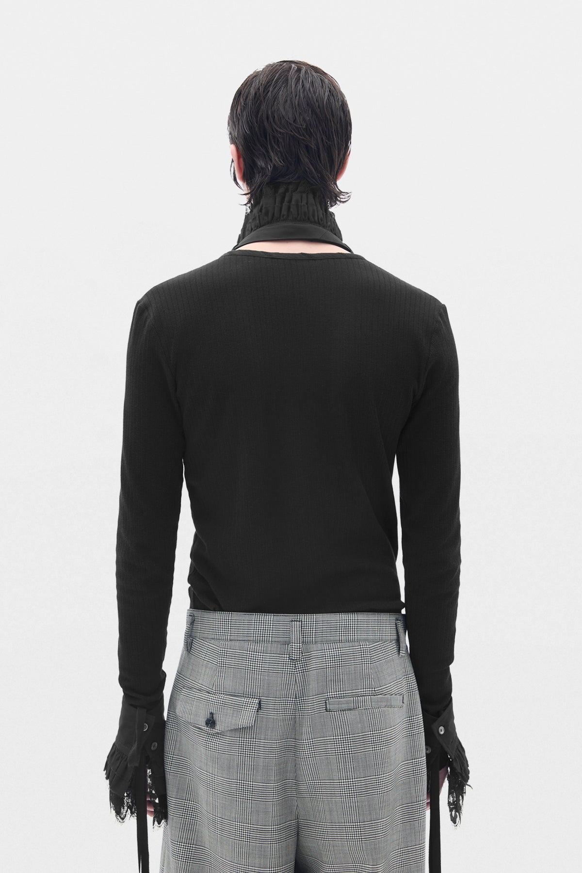 ANN DEMEULEMEESTER MANN SCHWARZE SCHALS 