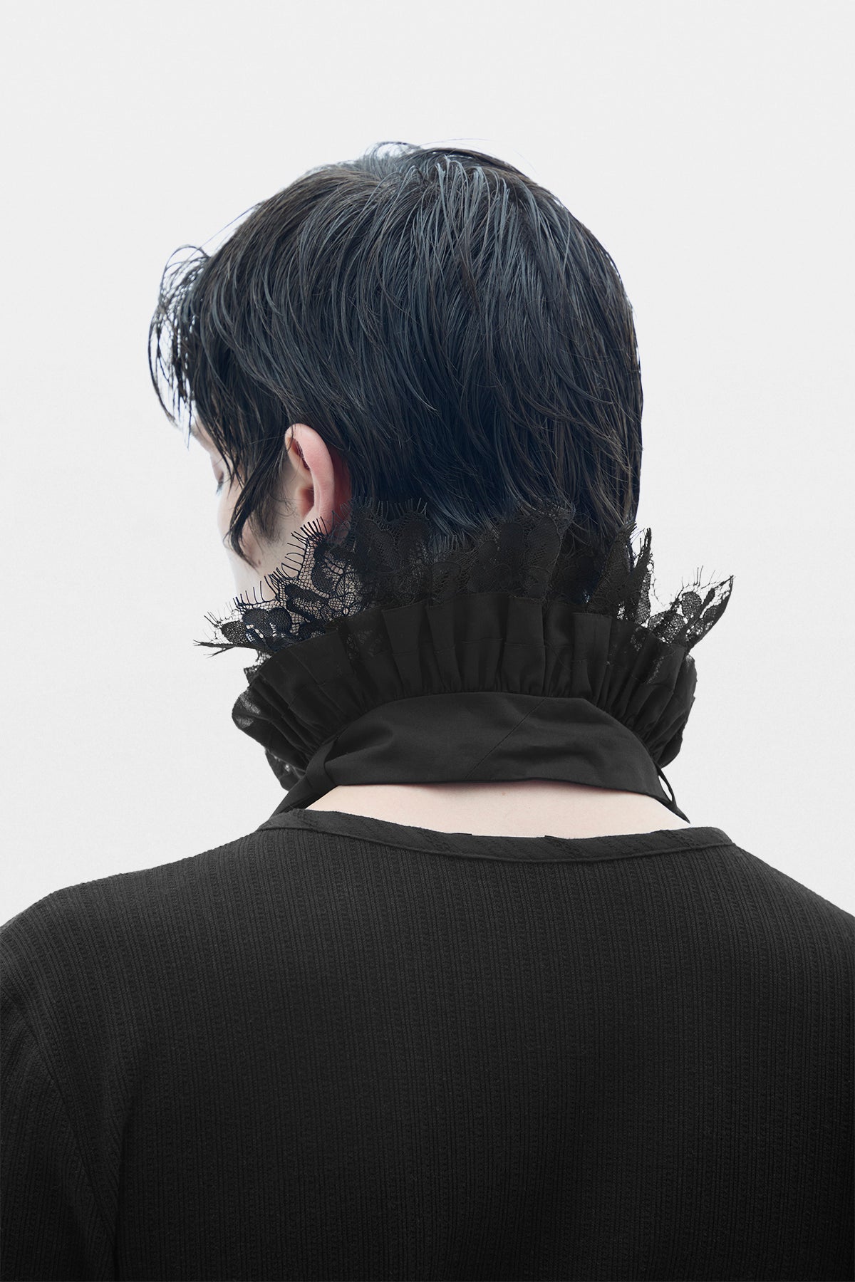 Winston Lace Plastron con Volant 