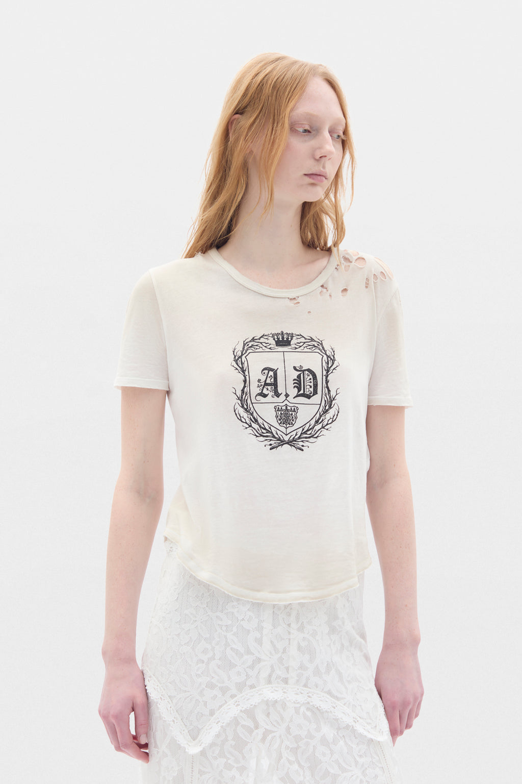 Floor Micro T-shirt With AD Emblem" Print