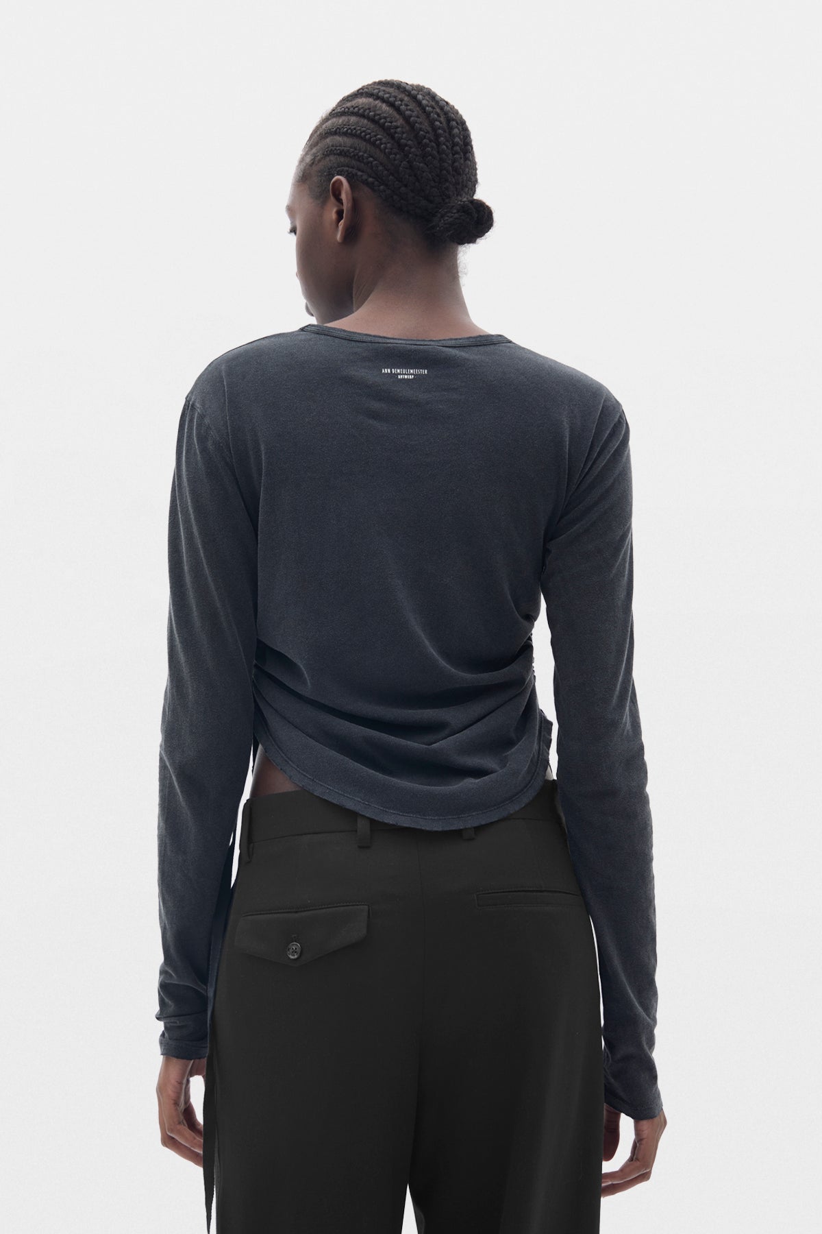 Dot Wrinkled Cropped Long Sleeve Top – Ann Demeulemeester