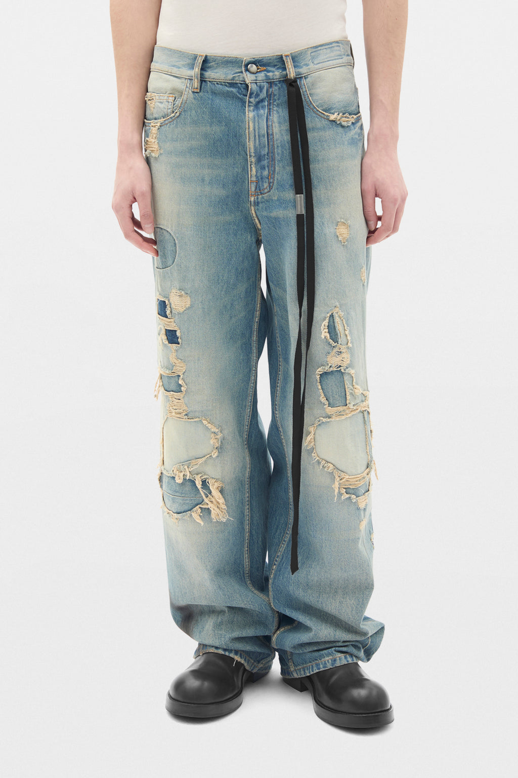 Pantalon ample à cinq poches Evan, coupe droite 
