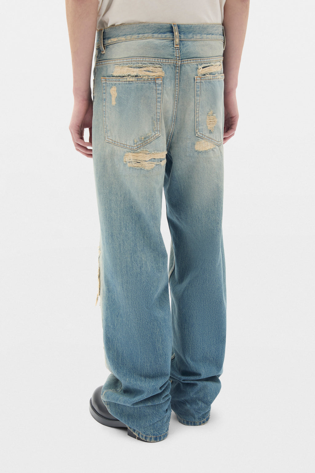 Pantalon ample à cinq poches Evan, coupe droite 