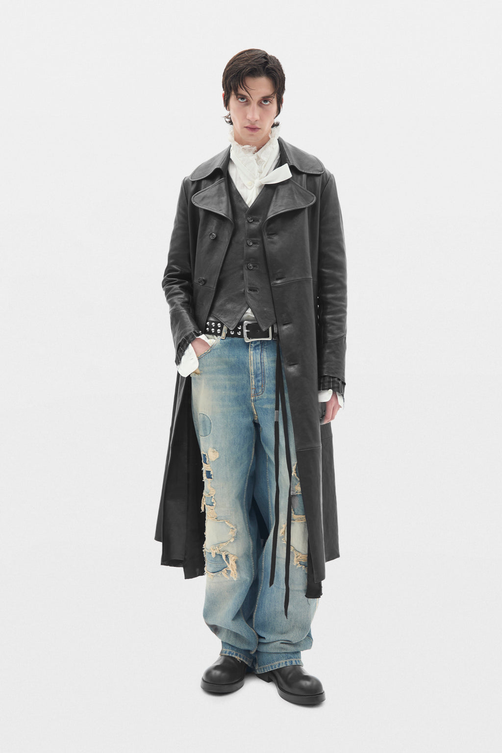 Pantalon ample à cinq poches Evan, coupe droite 