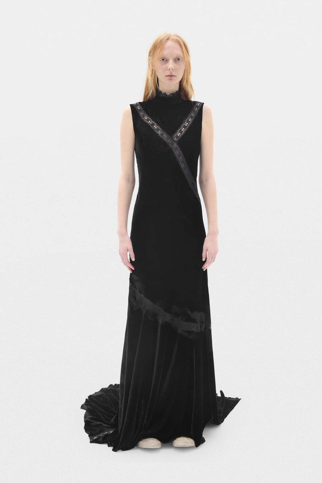 Vestito Agno X-Long in Velluto Fluido 