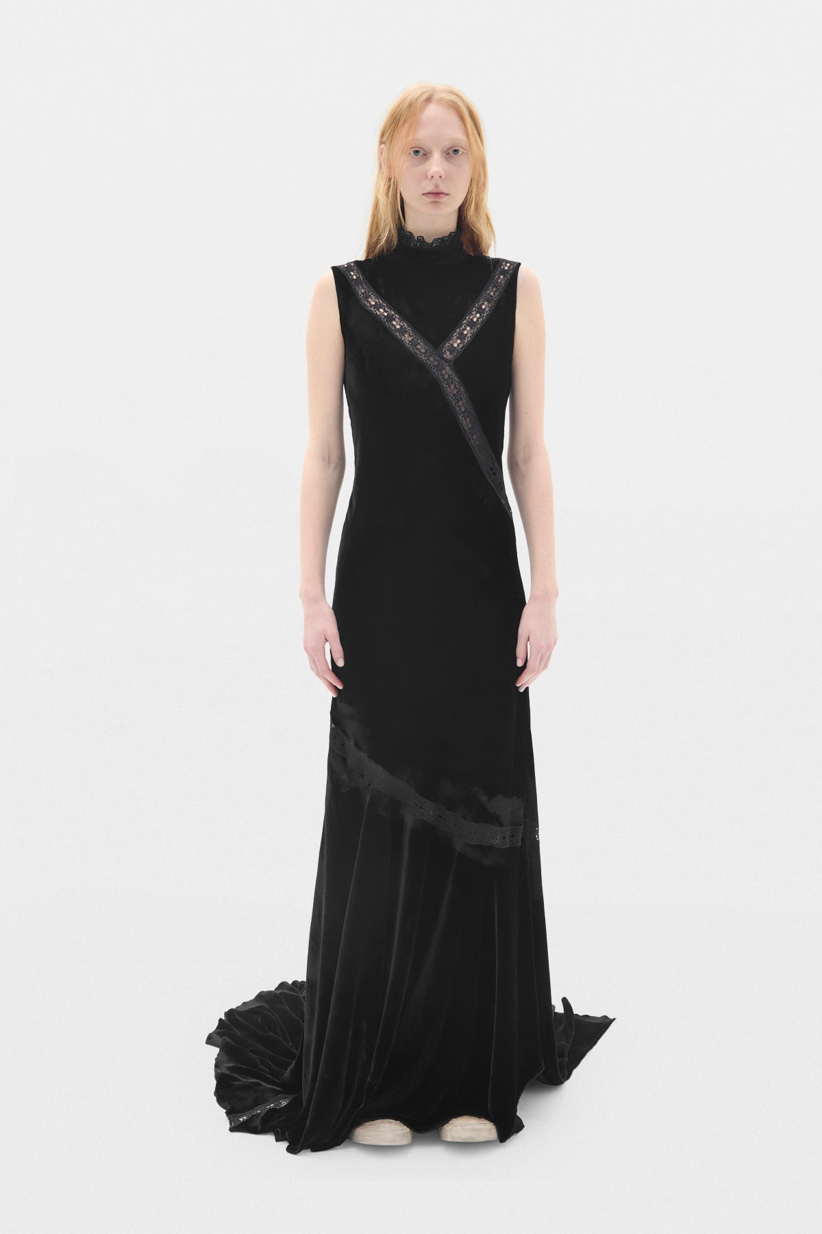 Vestito Agno X-Long in Velluto Fluido 