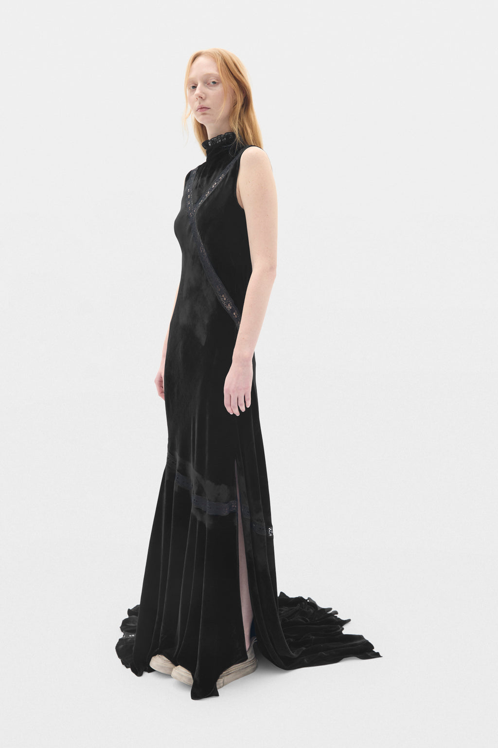 Vestito Agno X-Long in Velluto Fluido 