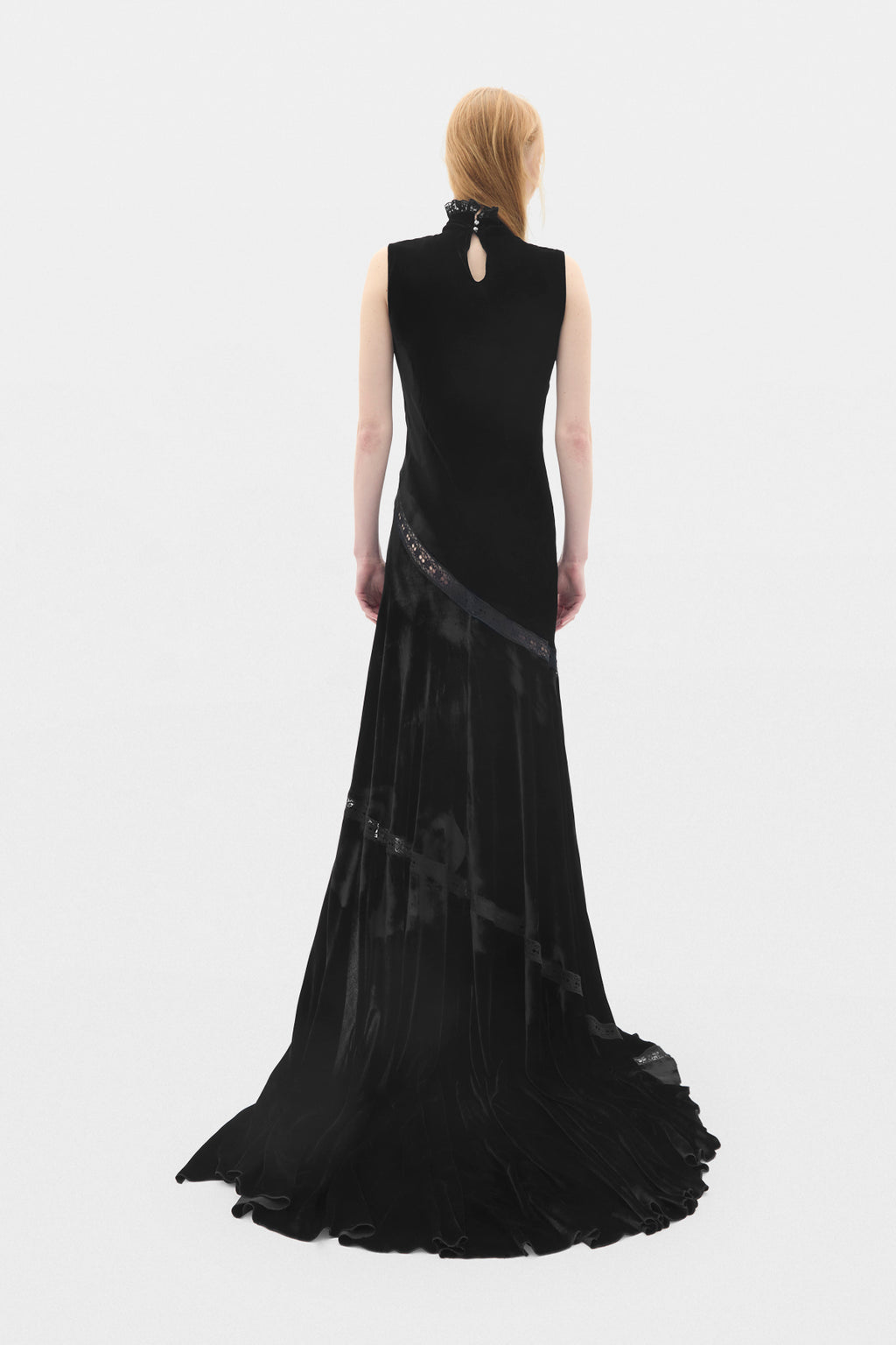 Vestito Agno X-Long in Velluto Fluido 