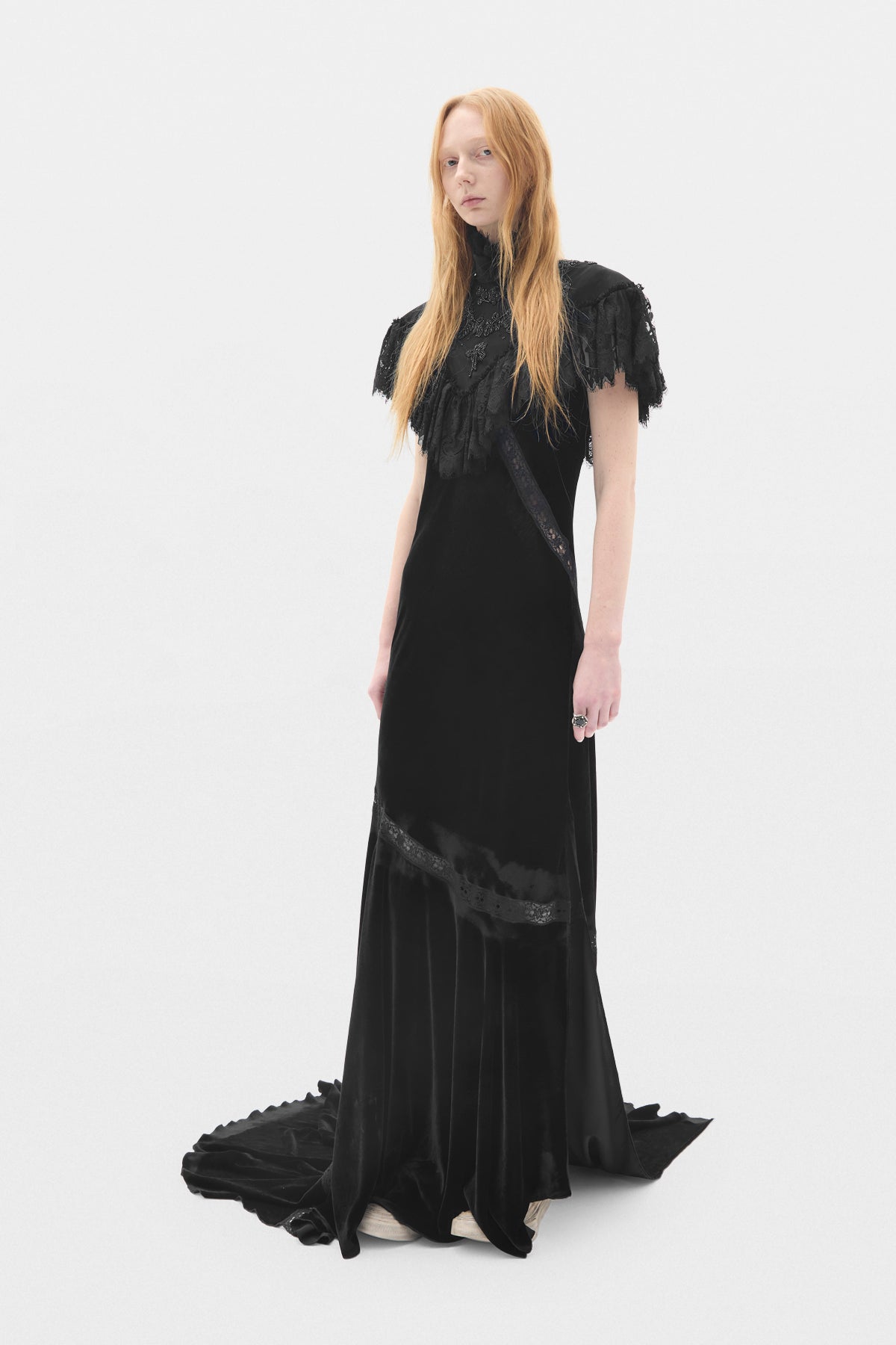 Vestito Agno X-Long in Velluto Fluido 