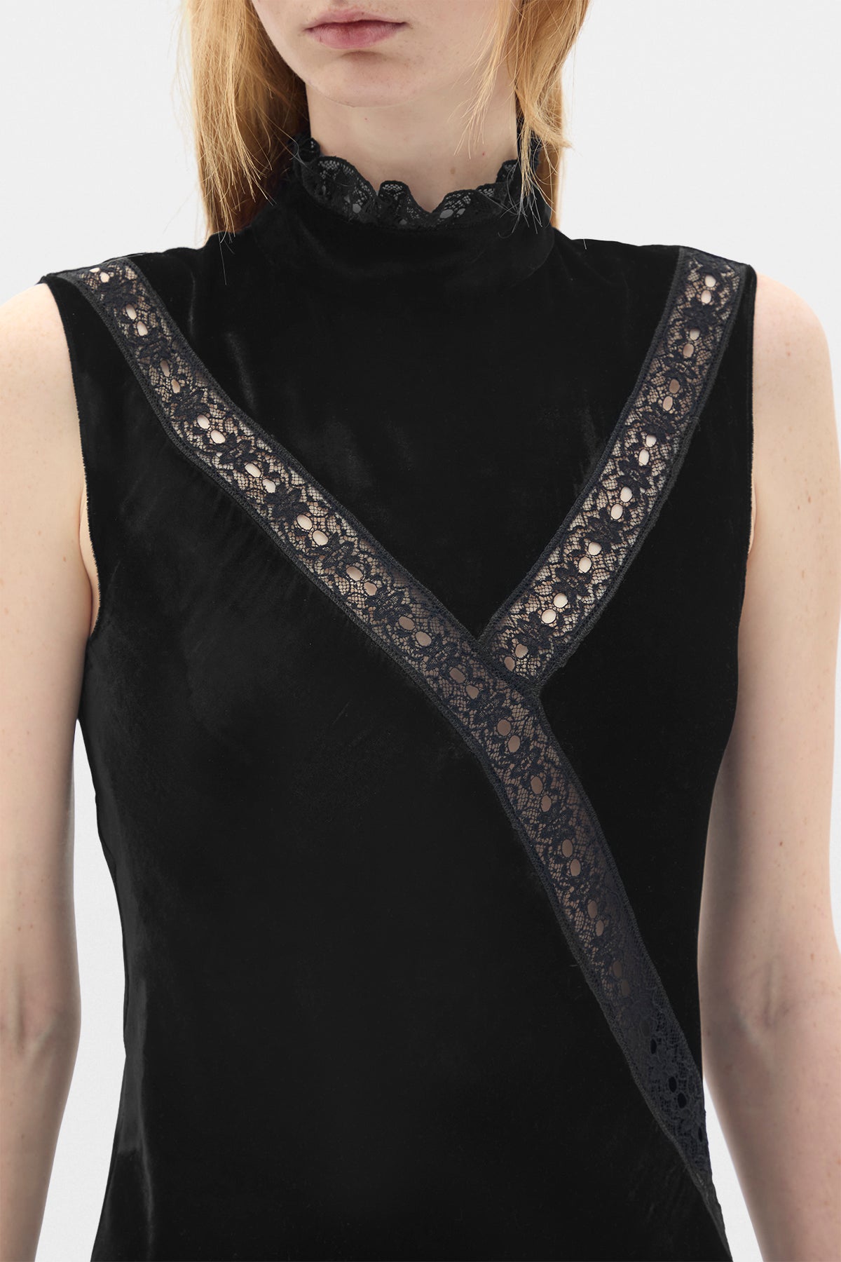 Vestito Agno X-Long in Velluto Fluido 
