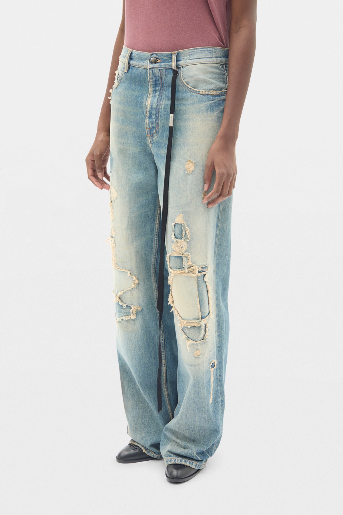 Pantalon ample à jambes droites 5 poches Jakoba 