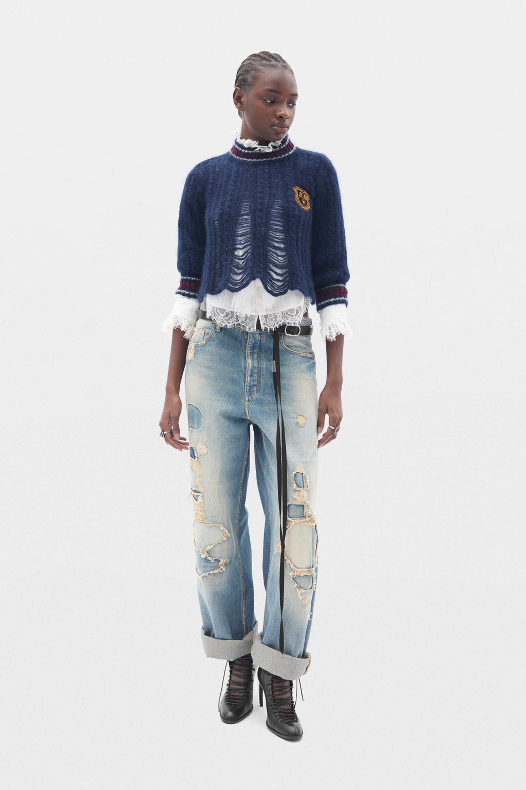 Pantalon ample à jambes droites 5 poches Jakoba 