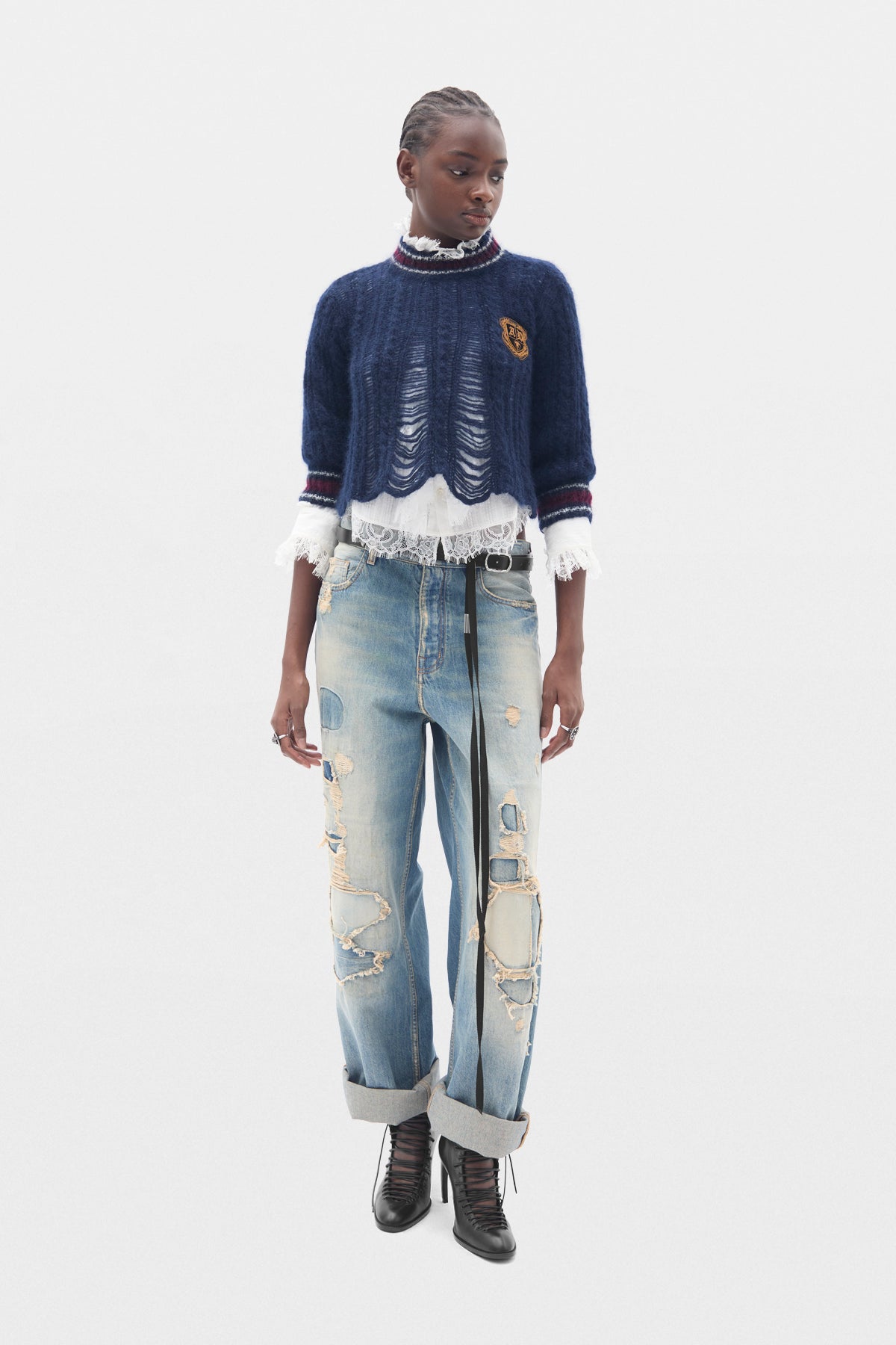 Pantalon ample à jambes droites 5 poches Jakoba 