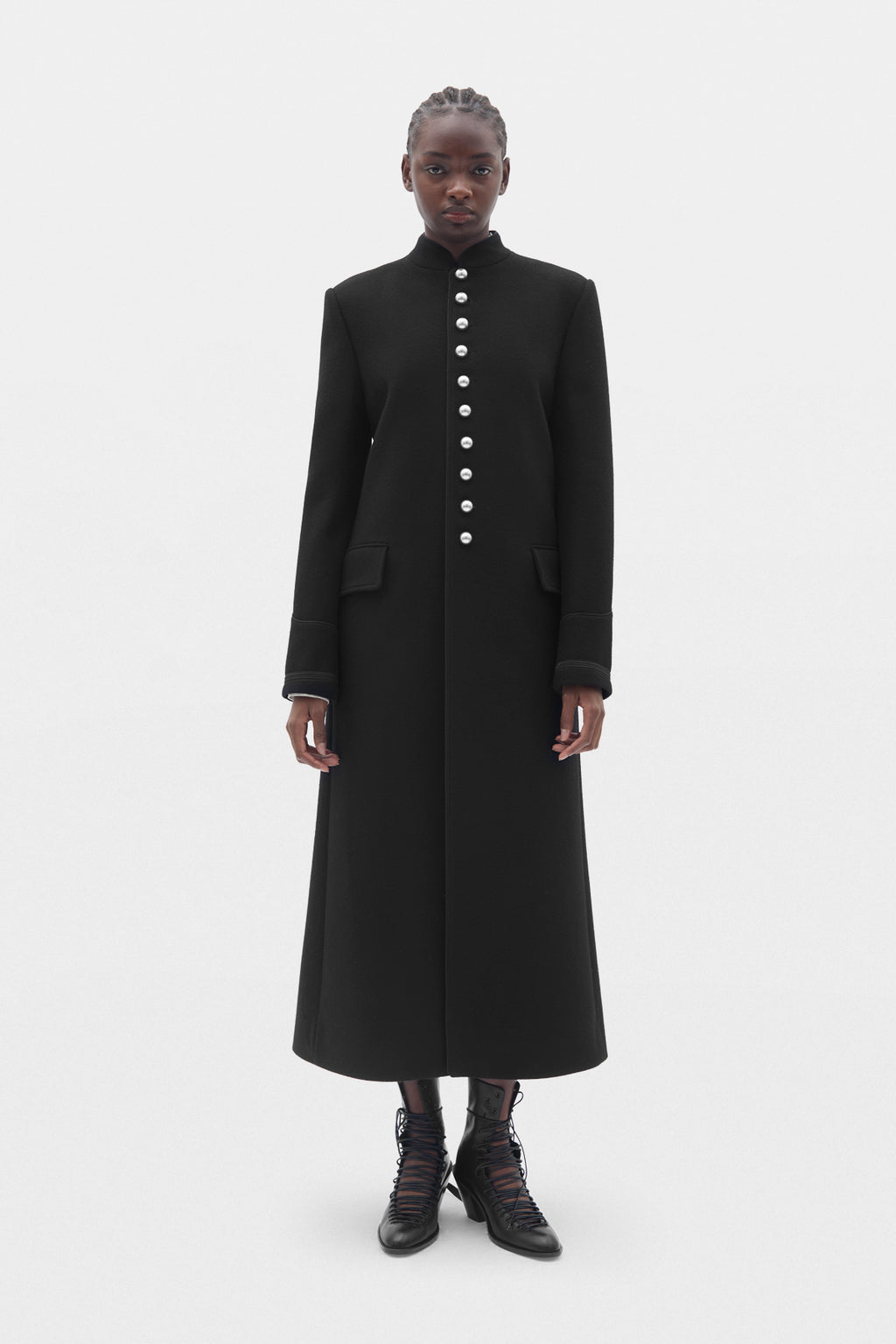 Alma Fitted Marsina Coat