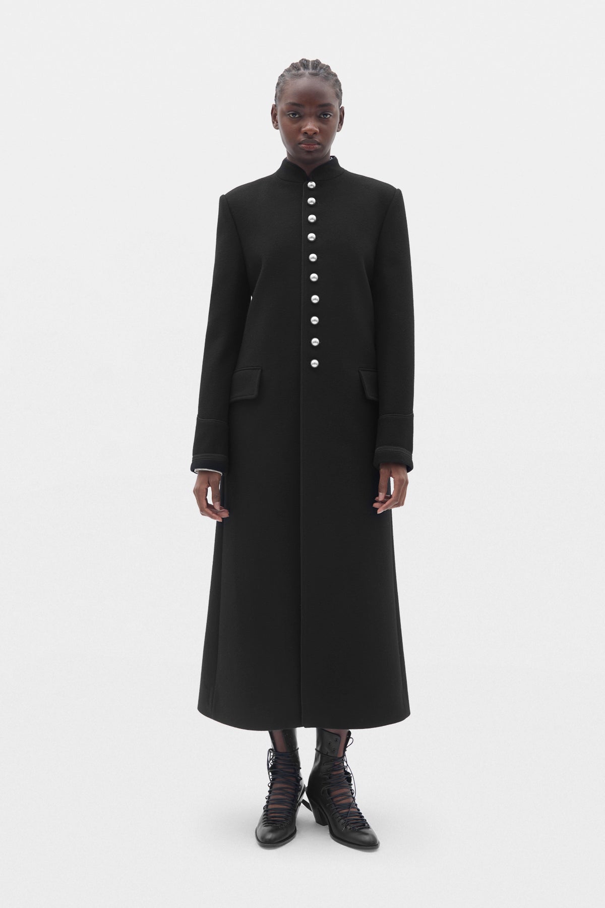 Alma Fitted Marsina Coat