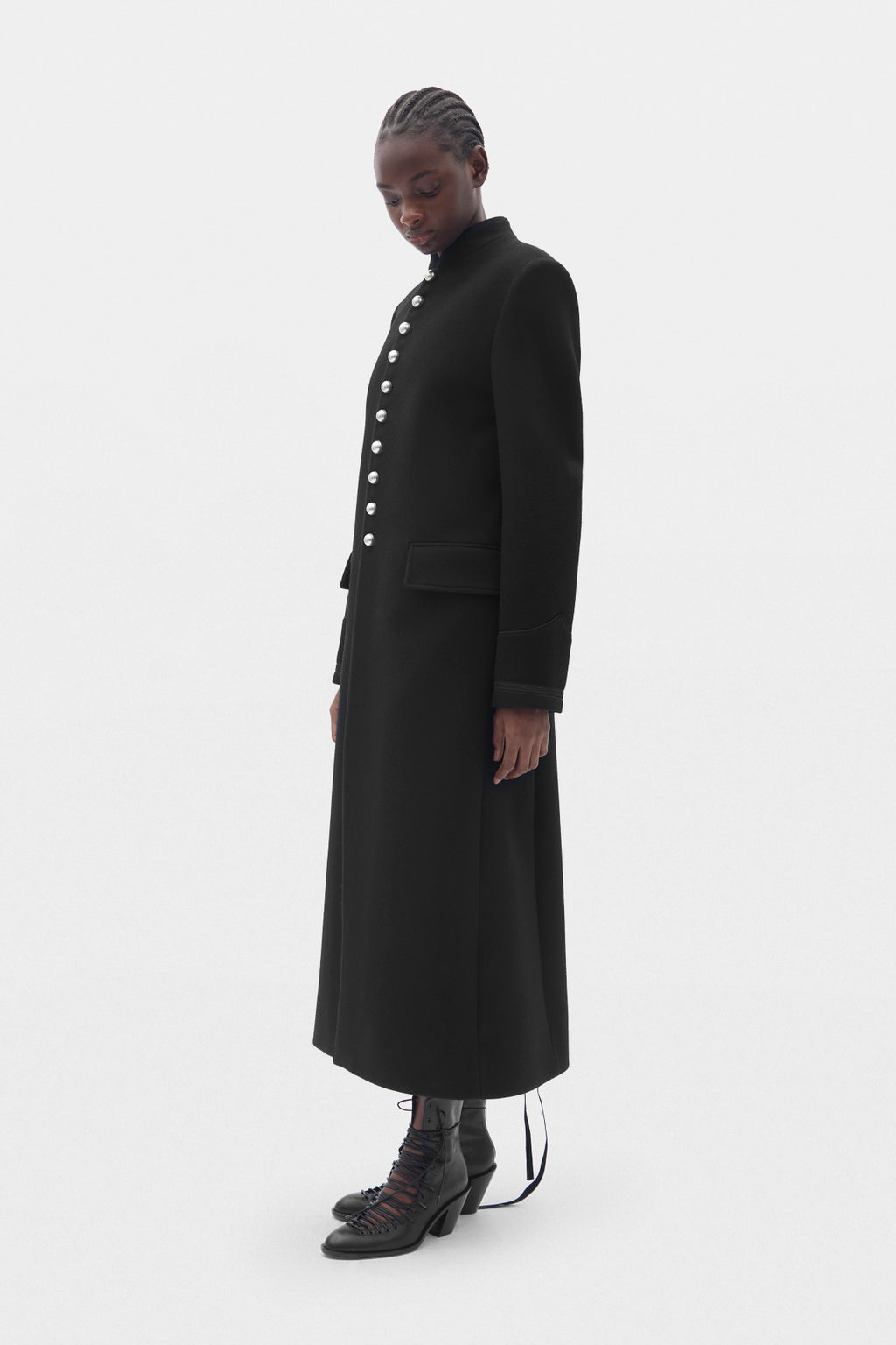 Alma Fitted Marsina Coat