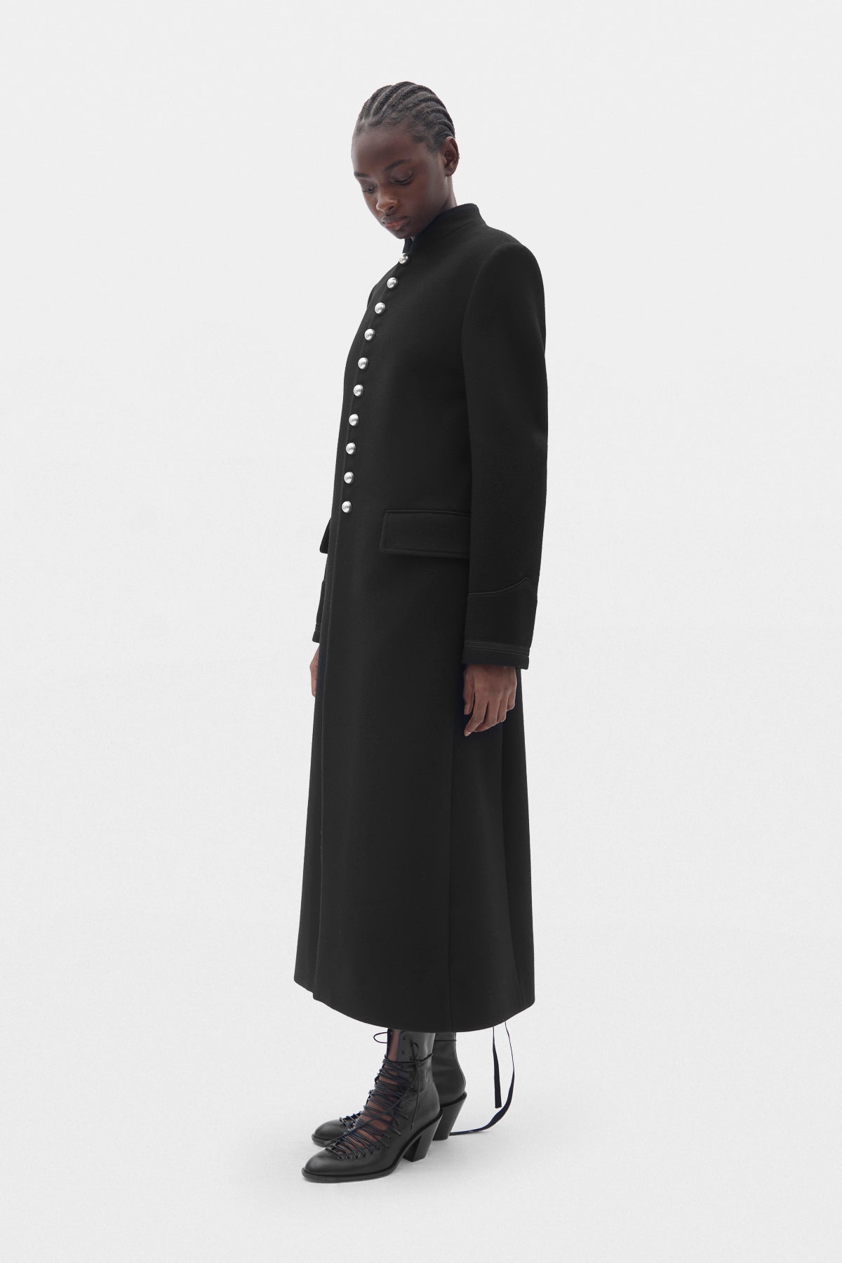 Alma Fitted Marsina Coat