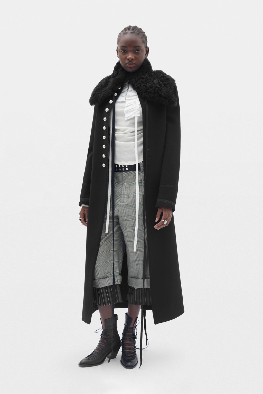 Alma Fitted Marsina Coat
