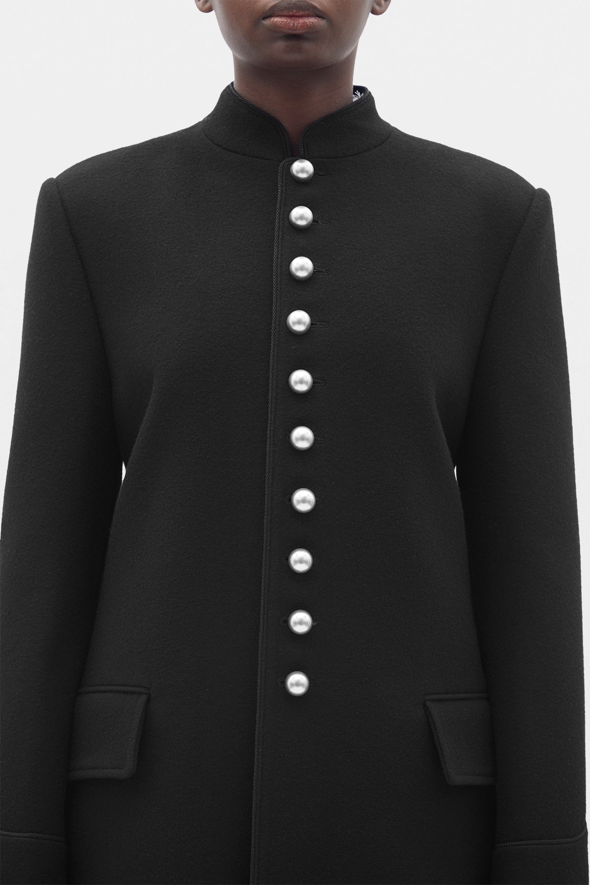 Alma Fitted Marsina Coat