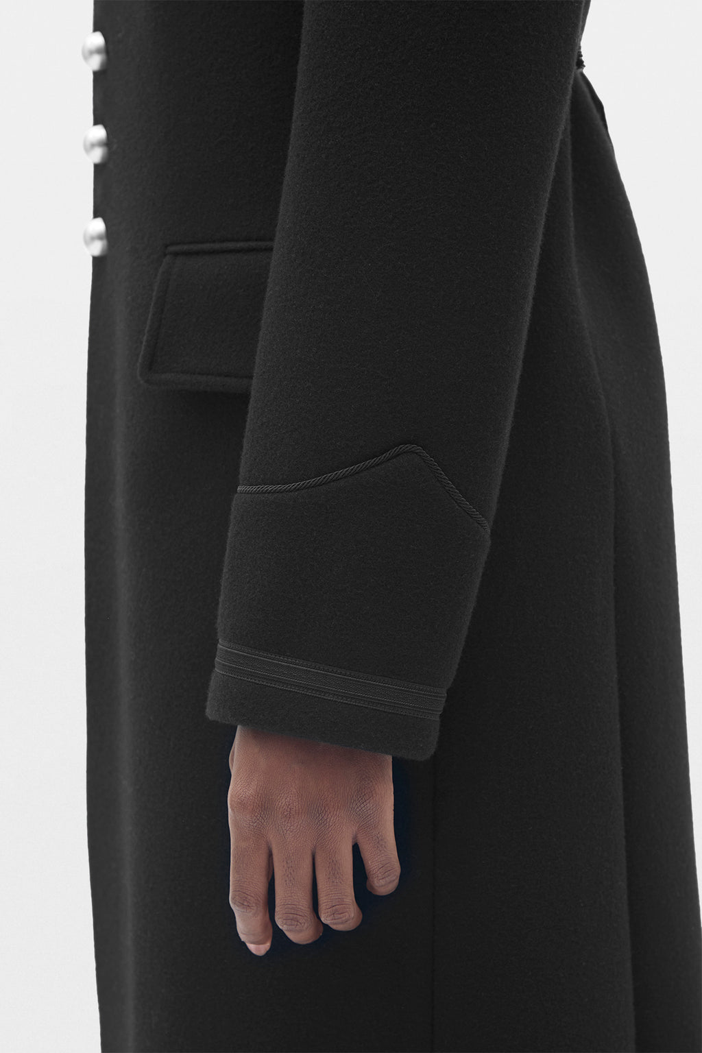 Alma Fitted Marsina Coat