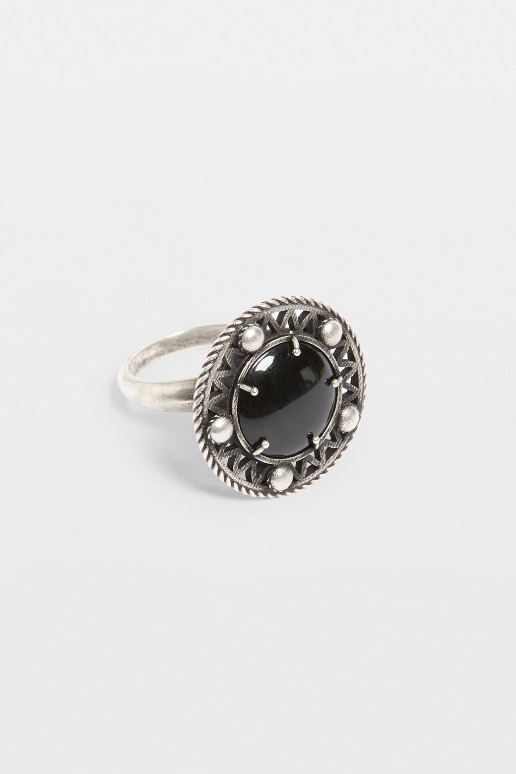 Orm Grained Cabochon Ring