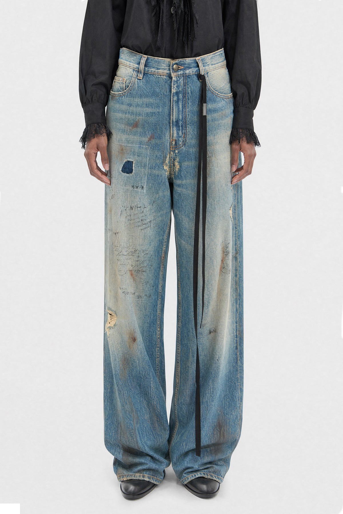 Pantalon ample à jambes droites 5 poches Jakoba 