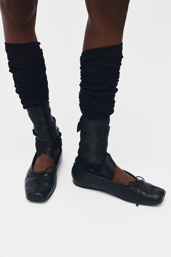 Adel Open Rib Leg Warmers