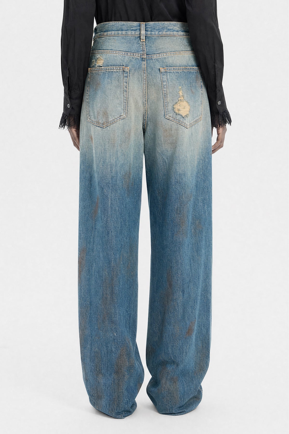 Pantalon ample à jambes droites 5 poches Jakoba 