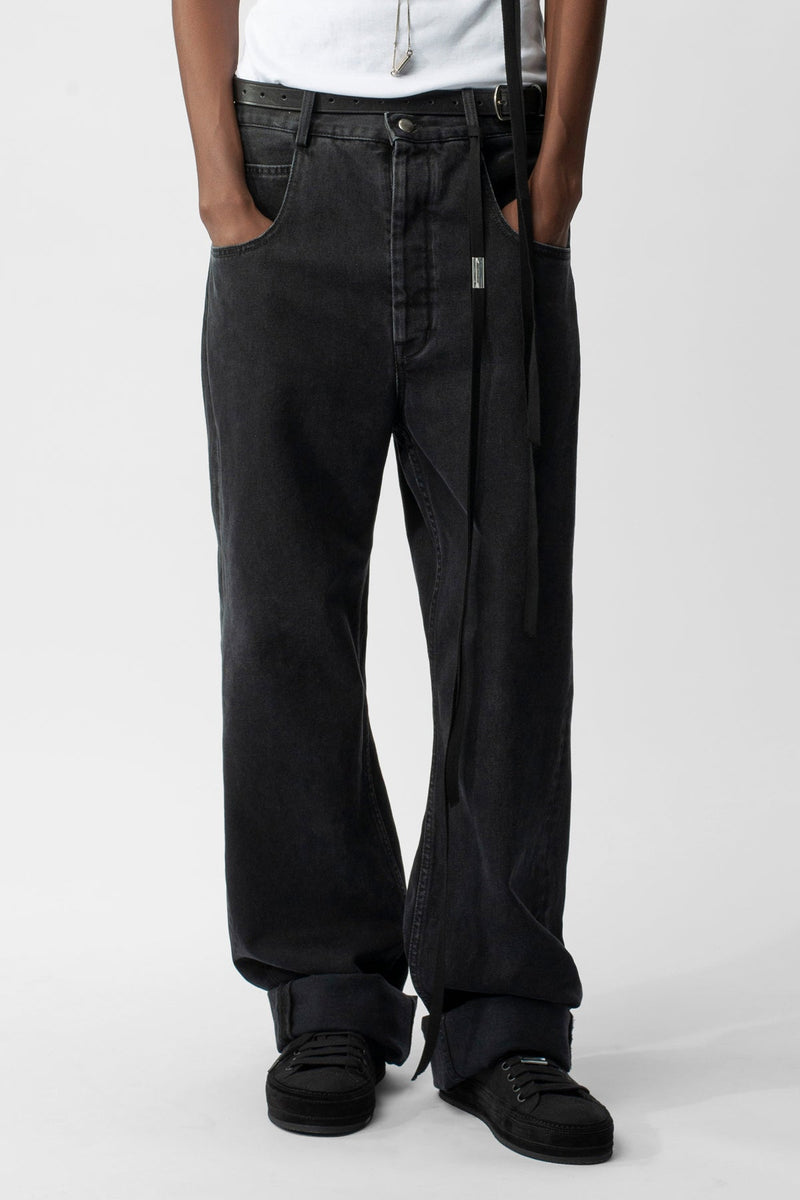 Mens Comfy Black Trousers with Elastic Waist & Zip Pocket - JLifestyle Store