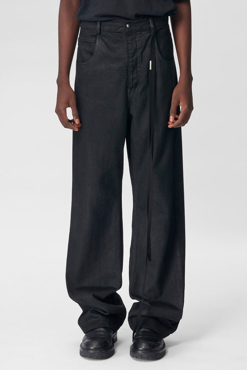 Ronald 5 Pockets Comfort Trousers Waxed Denim – Ann Demeulemeester