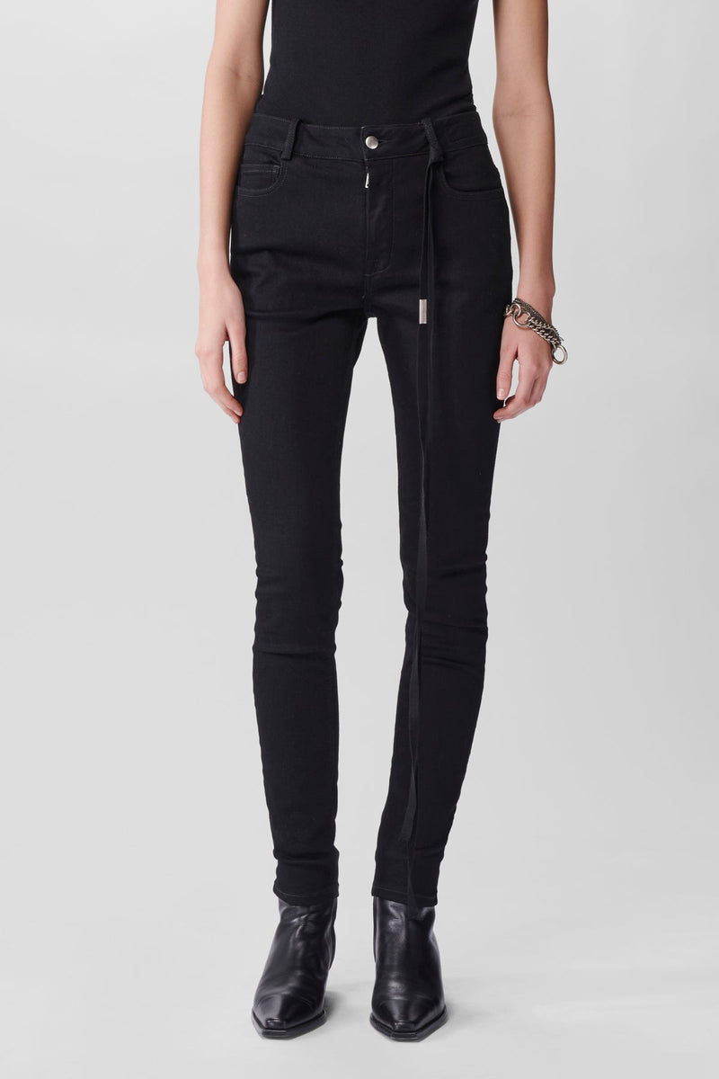 Street Twill Skinny Trousers Black | French Connection UK